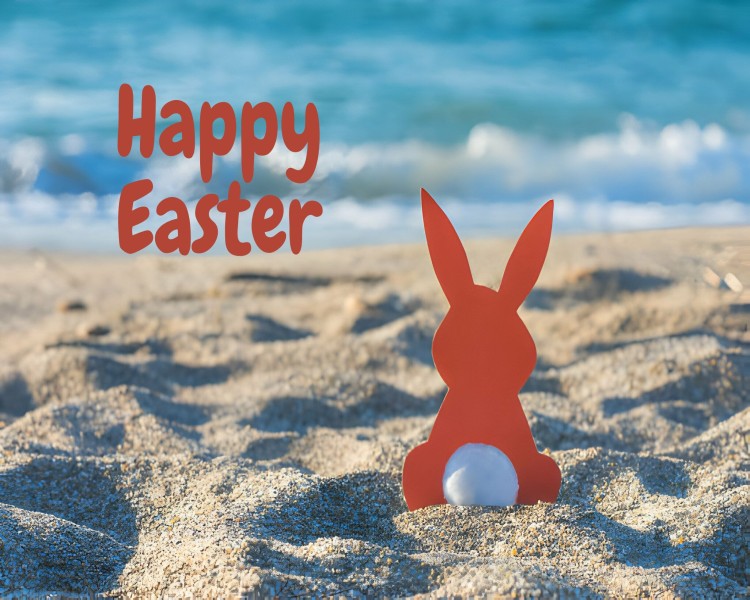 Happy easter Beach Beautiful Images
