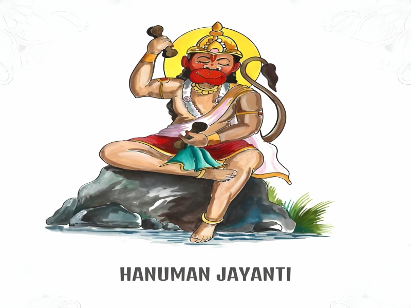 Greetings Hanuman Jayanti Chanting Jai Shree ram Photos